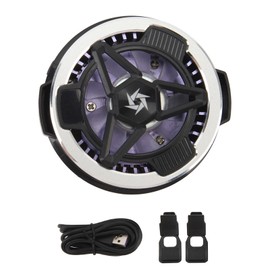 Phone Cooler with Magnetic Back Clip Semiconductor Cooling Wireless Quick Charging Digital Display Mobile Phone Cooling Fan for Live Streaming