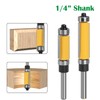 4Pcs Top and Bottom Bearing Flush Trim Router Bits Set