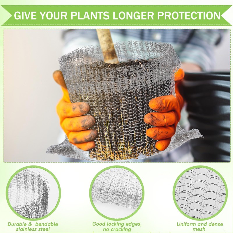 SEEWEY 12 Pcs, 5 Gallon Spring Plant Root Guard Baskets