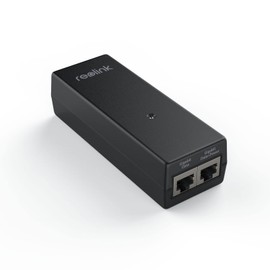 Reolink Gigabit PoE Injector, Delivers PoE+ 30W or PoE 15.4W, Distance up to 100m, Plug & Play, Suitable PoE Cameras/Video Doorbell PoE, RLA-PI1