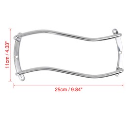 X AUTOHAUX 8'' Silver Tone Car Bar Grille Speaker Subwoofer Grill Cover Guard