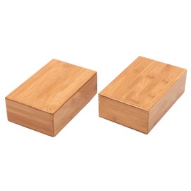 Balacoo Bamboo Block for Yoga: Yoga Training Brick, Bamboo Handstand Block, Yoga Practice Brick to Improve Strength, Practice for Balance Support