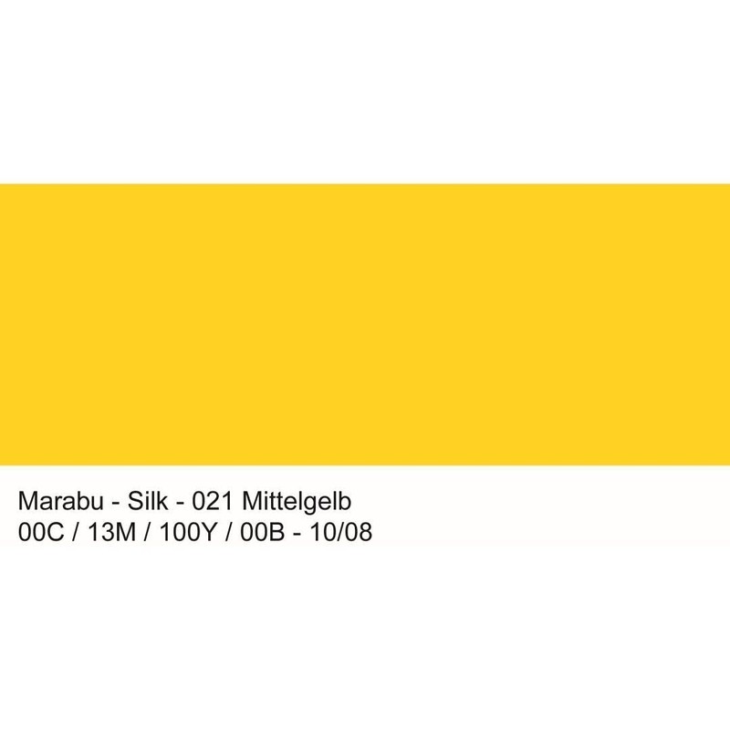 Marabu Silk Paint 50ml - 021 Medium Yellow