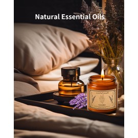 Scented Candles for Home, 16oz Large Jar Soy Wax Scented Candle, 100 Hour Burn Time, Lavender Aromatherapy Candle, Gift for Christmas, Anniversary, Birthday