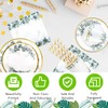 Aitsite Eucalyptus Leaf Party Tableware Set, 20 Guests Eucalyptus Leaf