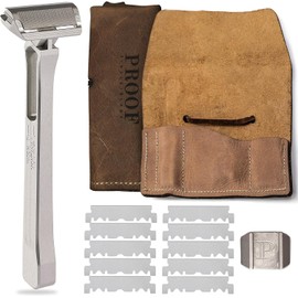 Maquinilla de afeitar de seguridad Proof Razor de aluminio con cabezal pivotante