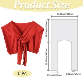 CABODYALS Red Knitted Sweater Shawl 2025 Lightweight Thin Casual Commute Travel Scarf Cape Wraps Detachable Collar Soft Touch Tie Up Knotted Shawls for Women Spring Fall Trendy Outfits Streetwear