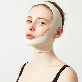 Koreanische kleine V-Gesichtsbandage Gesichtsschlankheitsartefakt Heben und Straffen Doppelkinn V-Gesichtsmaske Gesichtsschlankheitsinstrument Gesichtsformungsmaske⑳ (Teint)