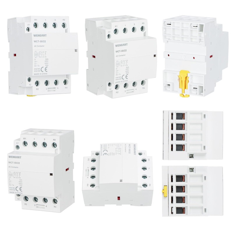 Wengart Compact AC Contactor WCT-50, 2NO2NC AC230V 50A, Built for
