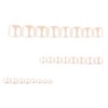 Chrome Press on Toenails‌ Short Square Fake Toe Nails with