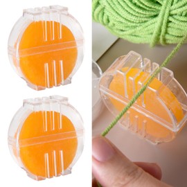 sourcing map Beeswax Thread Conditioners Thread Wax Block with Plastic Box for Quilting Sewing, Embroidery Wax Sewing Supplies 2pcs (Yellow)