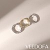 VEEDOFA Gold Silver Stackable Thumb Rings for Women Non Tarnish