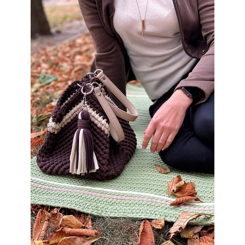 Cotton T-Shirt Yarn – 5–7 mm Jersey Ribbon for Crochet,