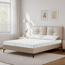 Dyonery 6 Inch Queen Memory Foam Mattress, Cooling Green Tea Gel Mattress in a Box, Rayon Mattress for Breathable Sleep, Made in USA, Certipur-Us Certified, Medium Mattress, 60x80x6”