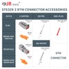 JRready ST6329-2 Deutsch DTM Connectors kit 2 Pin Gray Waterproof