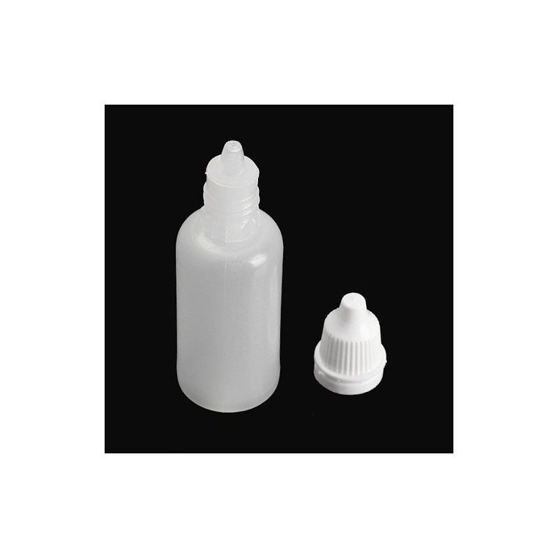 Wowlife Clear 5ml/10ml/8ml/15ml/20ml/30ml/50ml White Plastic Empty Squeezable Dropper Bottles 50