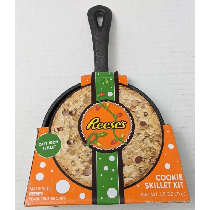 Reese's Peanut Butter Cookie Kit Cast Iron Skillet Included New
