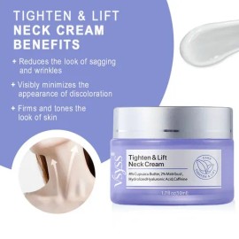 Vsyss Crema Cuello Reafirmante Tensor Antiarrugas Piel Todo Tipo Día Noche Tres Vestidos