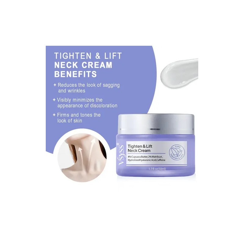 Vsyss Crema Cuello Reafirmante Tensor Antiarrugas Piel Todo Tipo Día