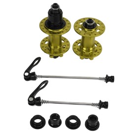 Mountain Bike Hubs Quick Release Set with 6 Claws Durable 32 Holes Bicycle Hubs Sealed BearingGreen