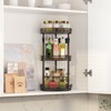 Lazy-Susan-Organizer-Spice-Rack, 3-Tier Rotating Spice Organizer for Cabinet Pantry, Seasoning Holder