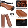 Handlebar Grips Bicycle Grips, Ergonomic Soft Rubber Bicycle Grips with
