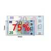 Cashbricks®, 100 x €20 Toy Banknotes, Reduced Size – 75%