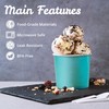 Paper Ice Cream Cups, 50-Pack 11-oz Disposable Dessert Bowls for