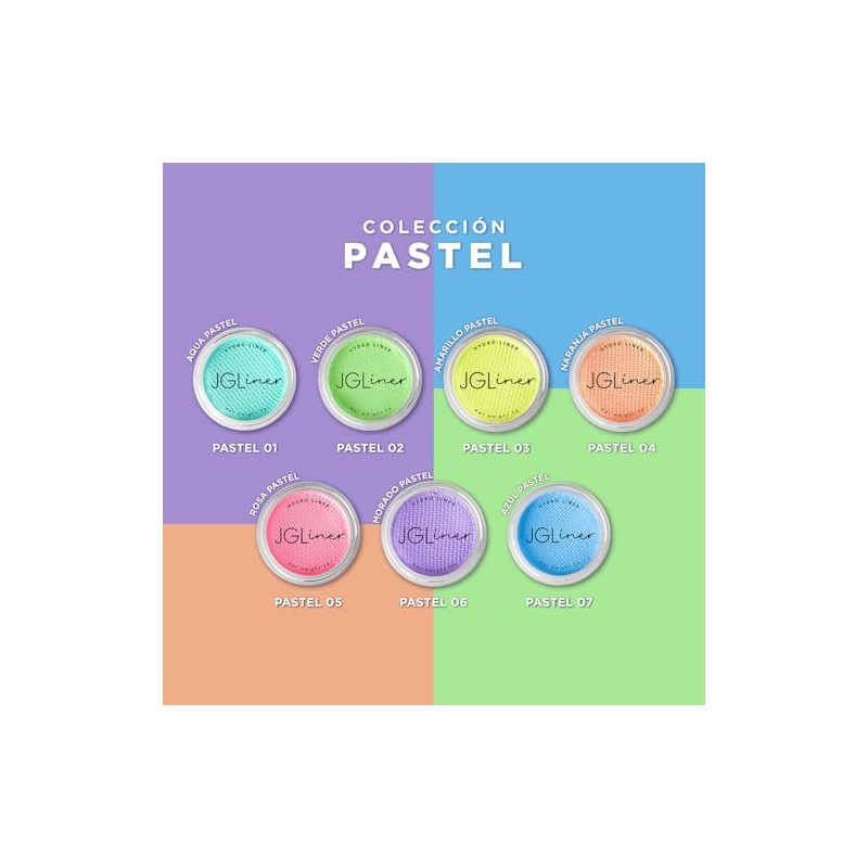 Colección 7 tonos de delineadores pastel JGLiner