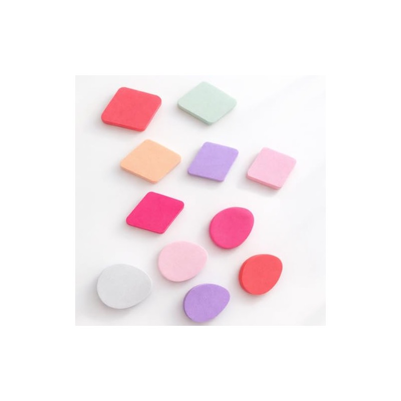 Set 10 Esponjas de Maquillaje Delgadas – Aplicación Precisa Para
