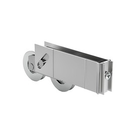 Brixwell Patio Door Roller Tandem with 1-1/4" Stainless Steel Wheel Size, Gray Wheel Finish, 1-1/8" Height, For Sliding Door Track Systems in Residential and Commercial Use