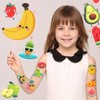 HJZHII 96PCS Summer Fruit Temporary Tattoos, 10 Sheets Cartoon Fruit
