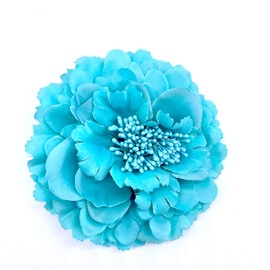 Hair Flower Clips Brooch Boutique Hair Accessories Bohemia Hairpins for Women Girls (Water Blue)