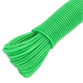 YIKAOMAI® Washing Line with Steel Core, Outdoor Heavy Duty Extra Strong Washing Line with a Load Capacity of 200 kg, Rustproof and Waterproof Washing Line for Garden, Green (4 mm - 30 m)