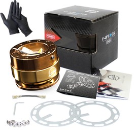 NRG Innovations SRK-200GN Green Quick Release Kit, 2.0, Japanese Installation Instruction Manual Included, Quick Release, US Direct Import, Aluminum, Steering Boss, Universal Fit, Car Accessories,