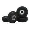 4PCS 1.9in Wheel Tires with 10 Holes Hub Uneven Gravel