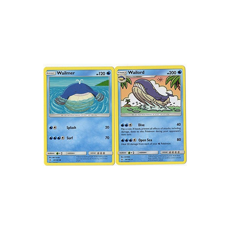 Evolution Set - Wailord & Wailmer - Guardians Rising 30/145-200