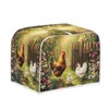 Rerteryuro Toaster Cover 4 Slice Chicken Dust-proof Small Appliance Covers