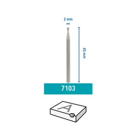 Dremel 7103 Diamond Wheel Points, Accessory Set 2-pack with 2.0mm Bits for Engraving, Carving and Cutting