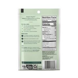 Simply Organic Spicy Chili Seasoning Mix, 1 Ounce Packet, Earthy Spice, Kosher, No Artificial Ingredients (Pack of 12)