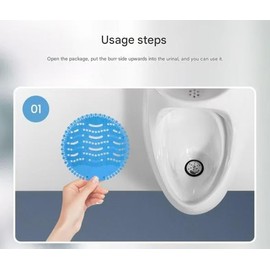 LOVQFING LOVQFINGStinged urinal fragrance tablets for men, urinal fragrance pad, urinal fragrance tablets, special odor removal (24 pieces, Pink (melon scent))