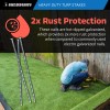 Sandbaggy 12 in. Heavy Duty Galvanized Spiral Artificial Turf Nails