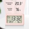 Zeizafa Thin Digital Clock with Temperature and Humiditys for Home