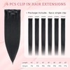 SEGO Single Clip In Hair Extensions Real Human Hair Short