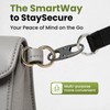 Premium 8 Pcs Anti Theft Zipper Clips, Space Gray (Gunmetal),