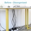 ENUODA Cable Management Net Under Desk Black Mesh Cable Manager