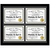 Creative Picture Frames 8511-20X24Bk-B Black Horizontal 8.5X11 Diploma Frame With
