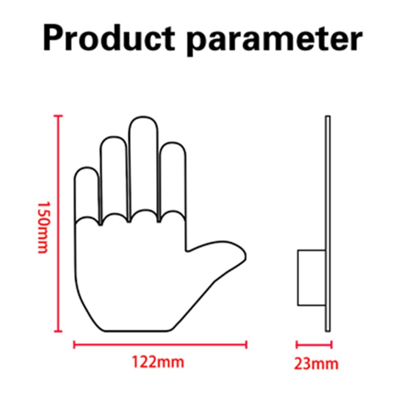 Car LED Finger Light Hand Gesture Sign with Remote Control