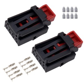 HISports Pack of 2 Rear Light Wiring Harness Connector 7N0972704 Compatible with Seat Skoda