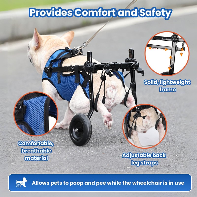 Huimpet Dog Wheelchair for Back Legs, Dog Wheelchair for Small